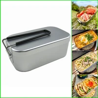 lunch box multi scene suitable for ultra light alumina lunch box with handle travel portable thickened aluminum box