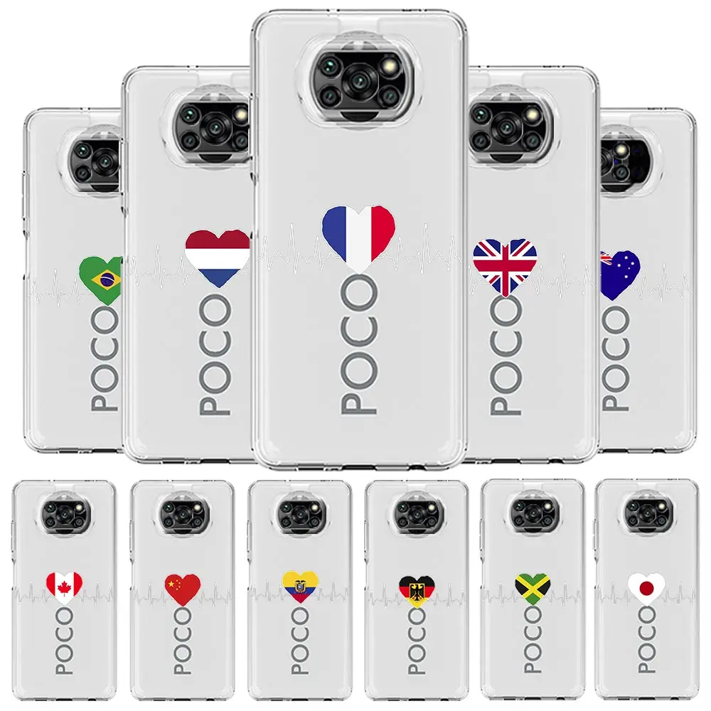 

Heartbeat Flag China Love Line Phone Case For Xiaomi Mi 12T 10 12 Lite 11 Ultra 11X 11T Pro 11i Poco X4 X3 NFC F3 F4 M3 M4 Cover