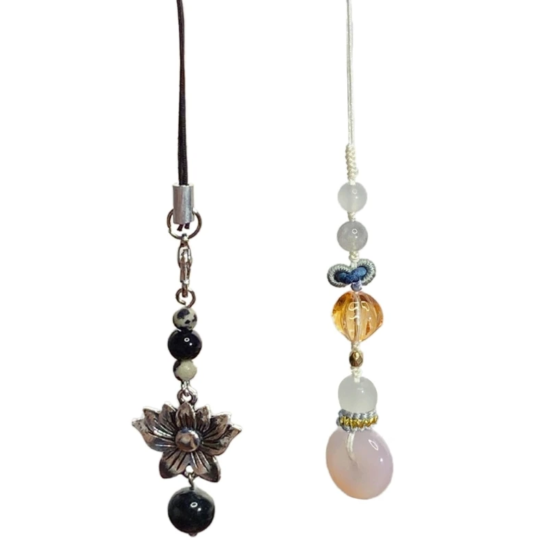 

E0BF Phone Charm Phone Chain Alloy Material Phone Pendant for Keys Cards Phones