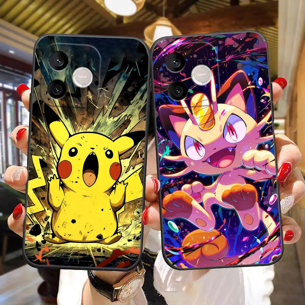 Фото Чехол для телефона с изображением аниме P-Pikachu G-Gengar для HUAWEI NOVA 3I 7I 8I HONOR 600 400 90 X6B X6D X7A X7B X7D X8 X8B X9 X9B X9D X9A №1