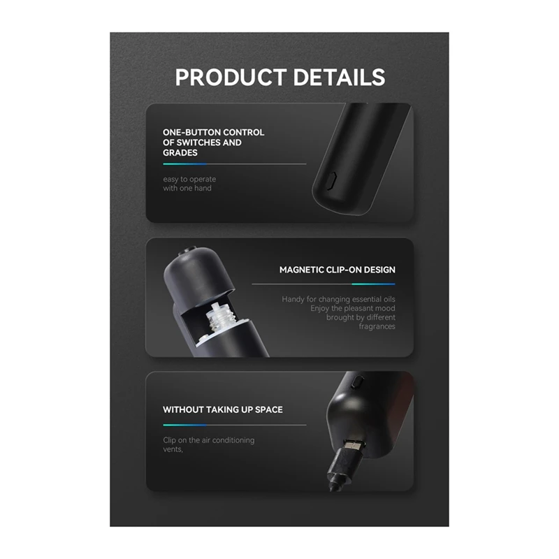 ГОРЯЧАЯ ПРОДАЖА автомобильный ароматический диффузор мини-USB перезаряжаемая