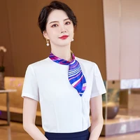 korean style fashion shirt formal wear womens spring summer business attire manager work clothesitaly white long sleeve shirt