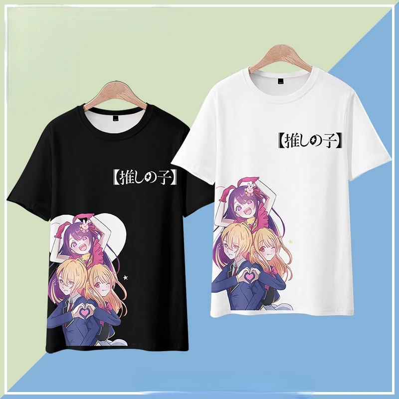 

Japanese Anime Oshi No Ko Ai Hoshino 3D Print T Shirt Women Men Summer O-neck Short Sleeve Funny Tshirt Graphic Tees Cosplay