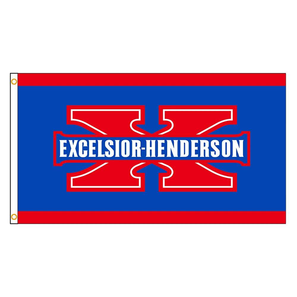 

90x150cm EX HENDERSON Flag Polyester Printed Vintage Racing Motorcycle Banner For Decoration