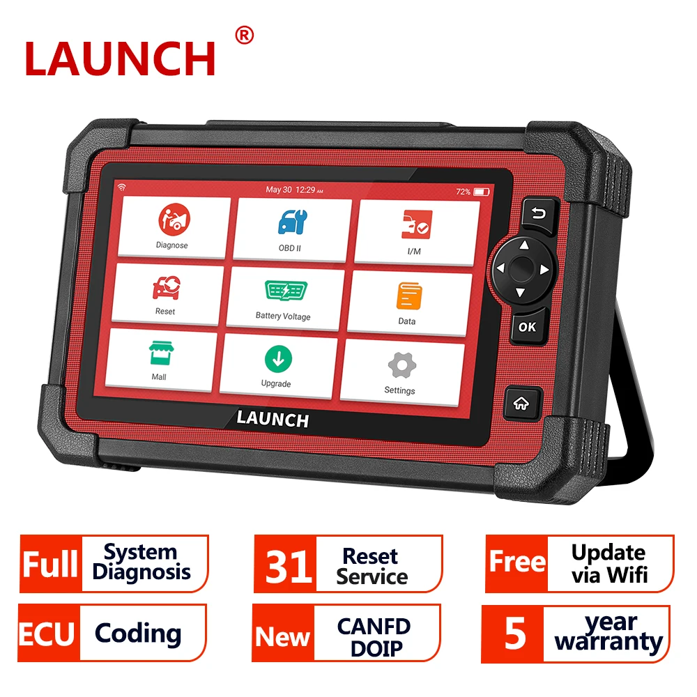 

LAUNCH X431 CRP919E Car Diagnostic Tool Scanner Full System Automotive Scanner Active Test CANFD/DIOP With 31 Reset PK CRP909E