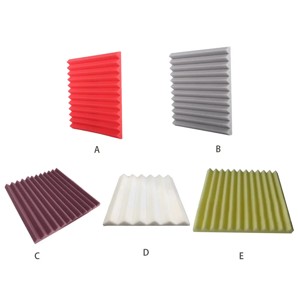 

12pcs Easy To Operate Sound-Absorbing Acoustic Foam For Enhanced Audio Durable And Reliable Sound Absorbtion Wall Panels