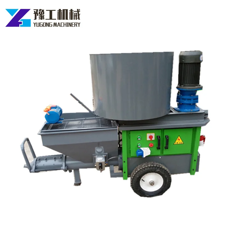 

QWER6690 Wall Cement Mortar Spraying Machine Dry Mortar Sprayer