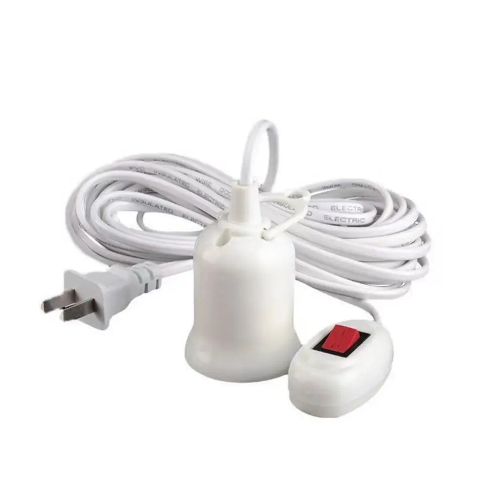 

Suspension Lamp Bases 3/5/8/10m Two Plugs Led Bulb Socket Adapter With Switch Tools And Gadgets Screw Lamp Holder E27 Universal