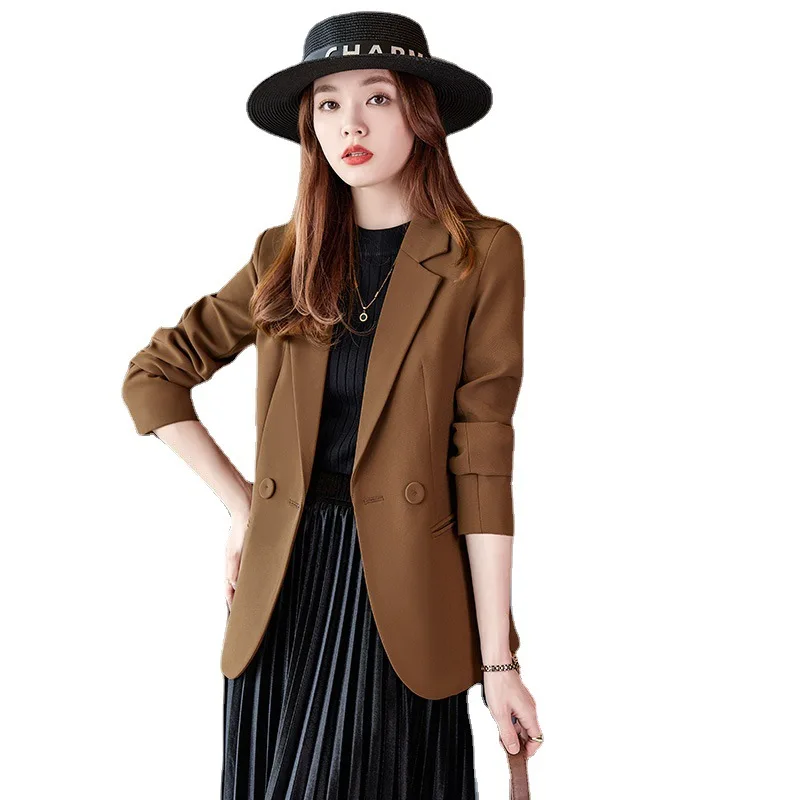 Women's casual suit jacket 2022 autumn and winter new waist fashion small suit jacket