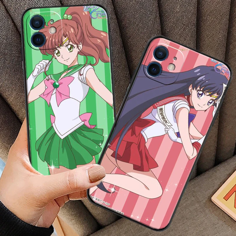 

SAILOR MOON Cartoon Phone Cases For iPhone 11 12 Pro MAX 6S 7 8 Plus XS MAX 12 13 Mini X XR SE 2020 Carcasa Back Cover Coque