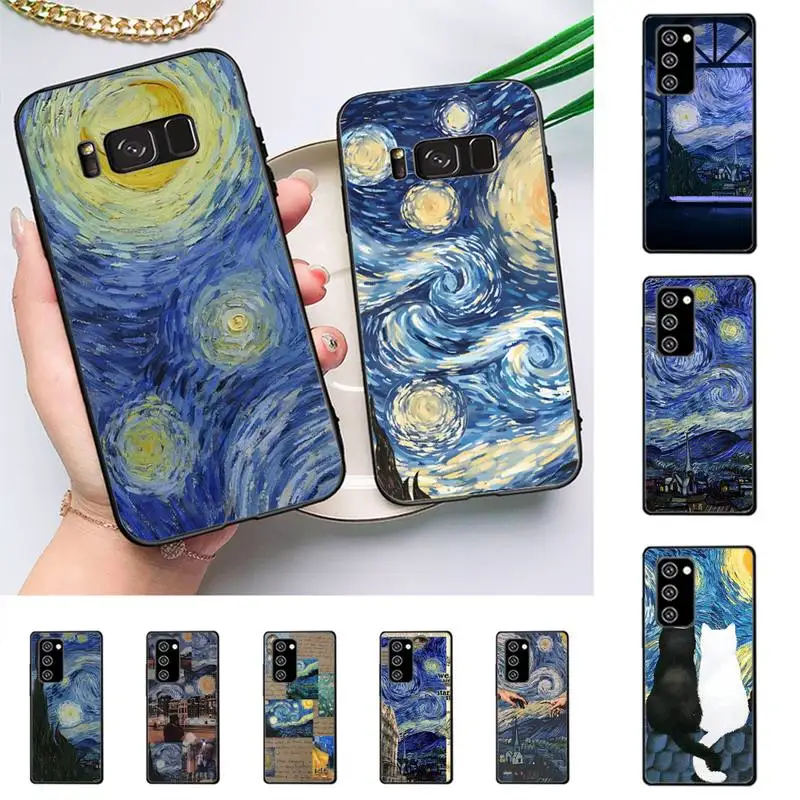 

Van Gogh Starry Sky Phone Case For Samsung Galaxy Note 10Pro 20ultra cover for note 20 note10lite M30S