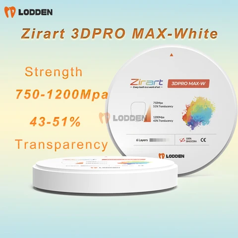 Lodden 3DPRO MAX-White Циркониевый блок для стоматологии
