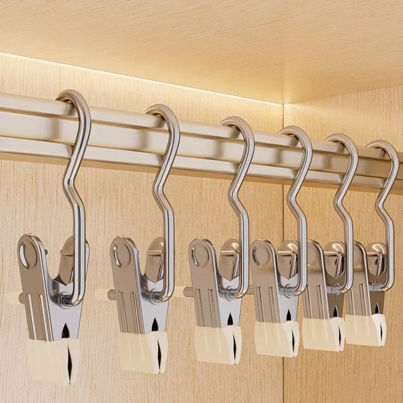 Крючки для белья из нержавеющей стали с крючками 4 шт.