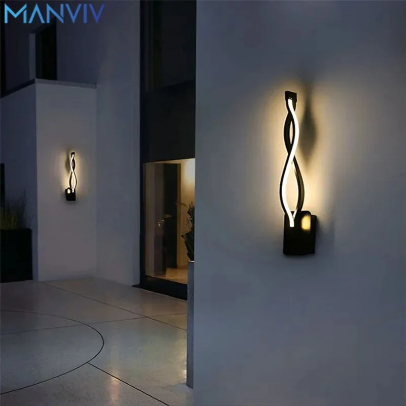 

MANVIV Modern Minimalist LED Wall Lamps Living Room Bedroom Bedside Light Fixture Sconces Night Light Backgroud Light Decoration
