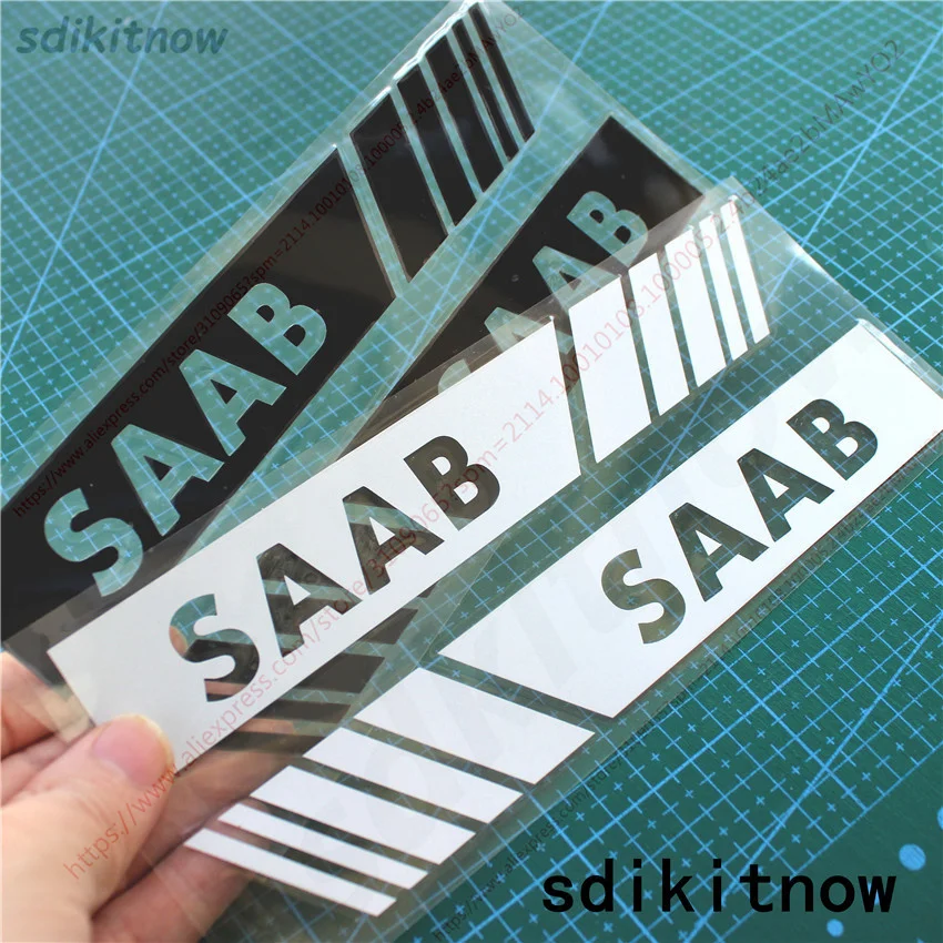 

Спортивная наклейка на зеркало заднего вида автомобиля 2 шт./лот, Спортивная наклейка, украшение для шведского SAAB 9-3 9-5 93 95 900, аксессуары