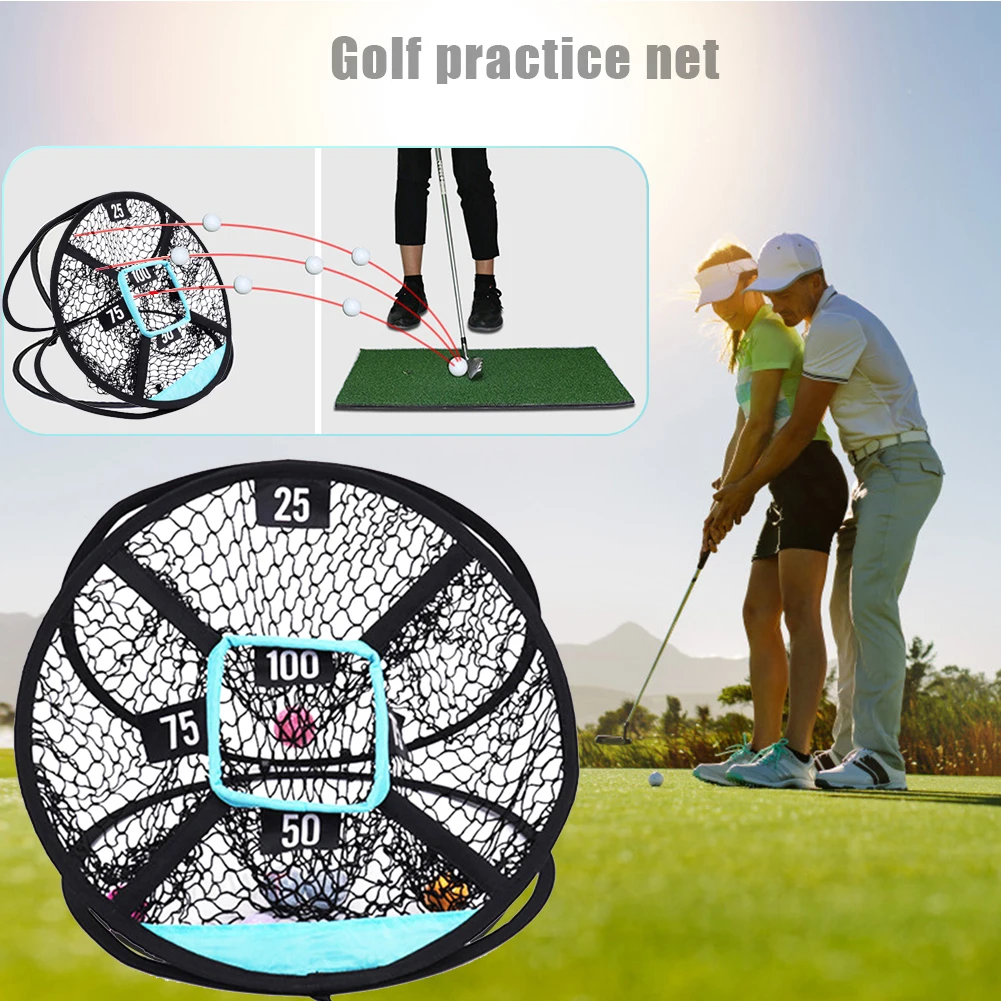

Golf Indoor Outdoor Chipping Pitching Cages Mats Practice Network Golf Training Aids Golfer Practice Equipment