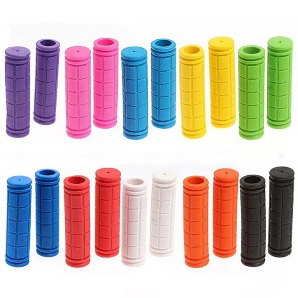 

Rubber Bicycle Grips MTB Silicone Sponge Handlebar Grips Anti-skid Shock-absorbing Soft Bike Grips Ultraight Cycling Handlebar