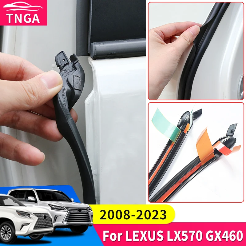 For Lexus LX570 GX460 GX400 2008-2022 Weatherstrip Rubber Sealing B Pillar Noise Windproof  LX GX 570 460 Exterior Accessories