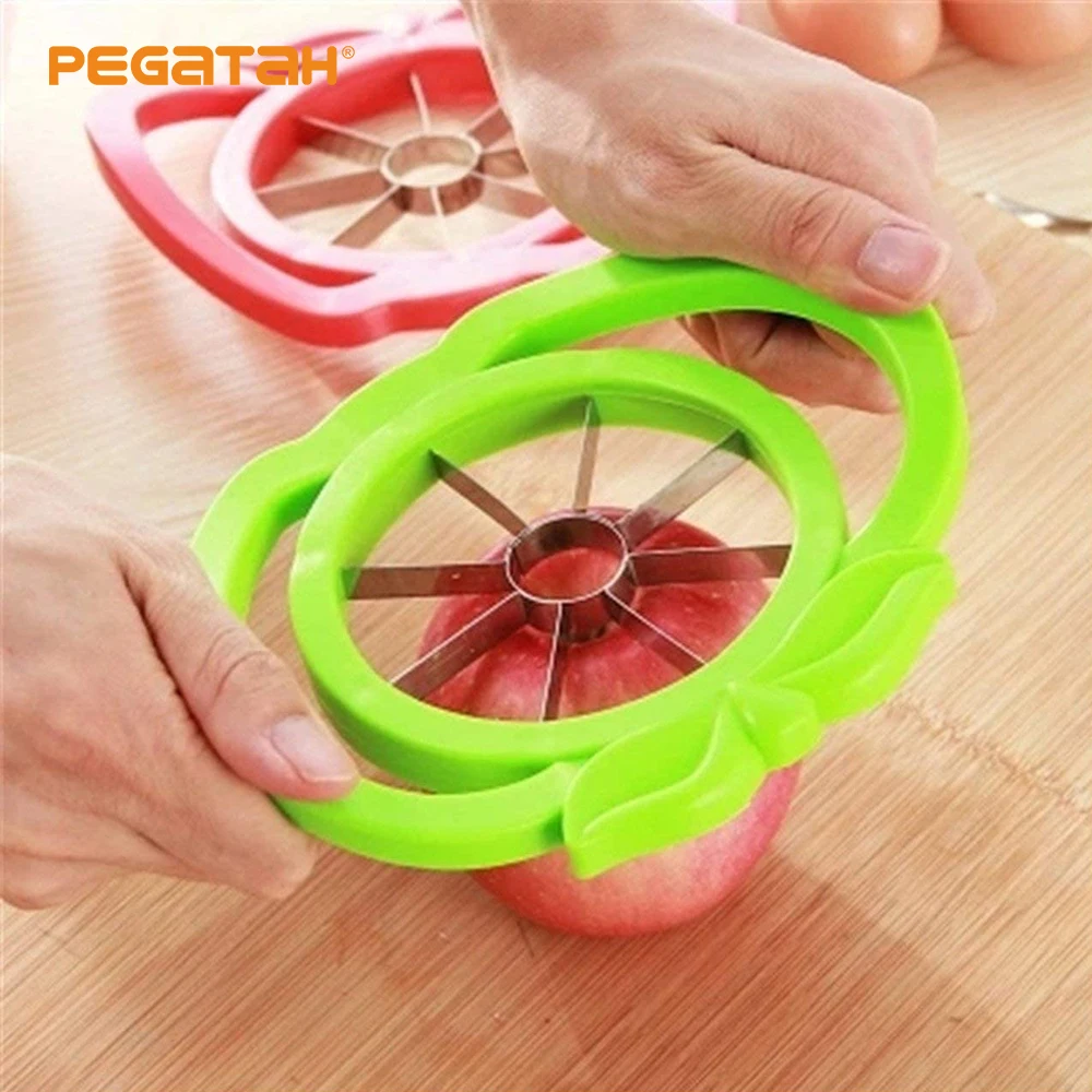 

Kitchen Apple Pear Slicer Cutter Stainless Steel Corer Fruit Divider Peeler Safety Sharp Cut Home Gadgets Easy Clean