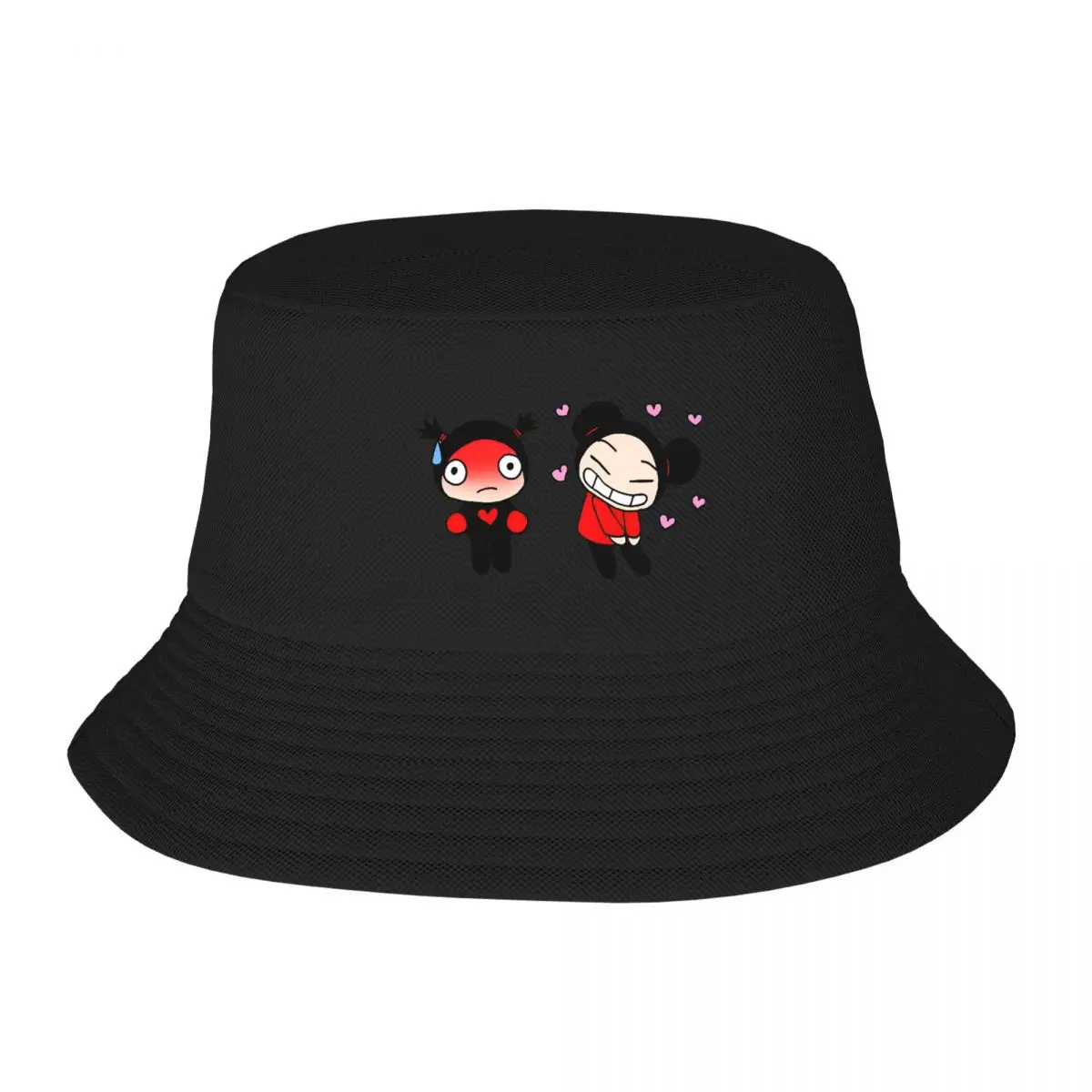 

Pucca And Garu Adult Fisherman's Hat Bob Bucket Hats Men Women Caps fisherman Hat Girl Boy Hat