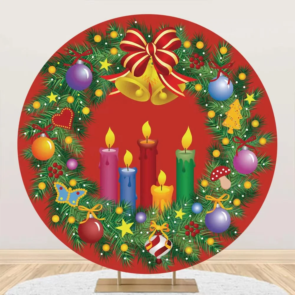 

Events Party Baby Blue Wedding Cover Round Circle Backdrops Circle Stand Covers Baby Shower For Birthday Party