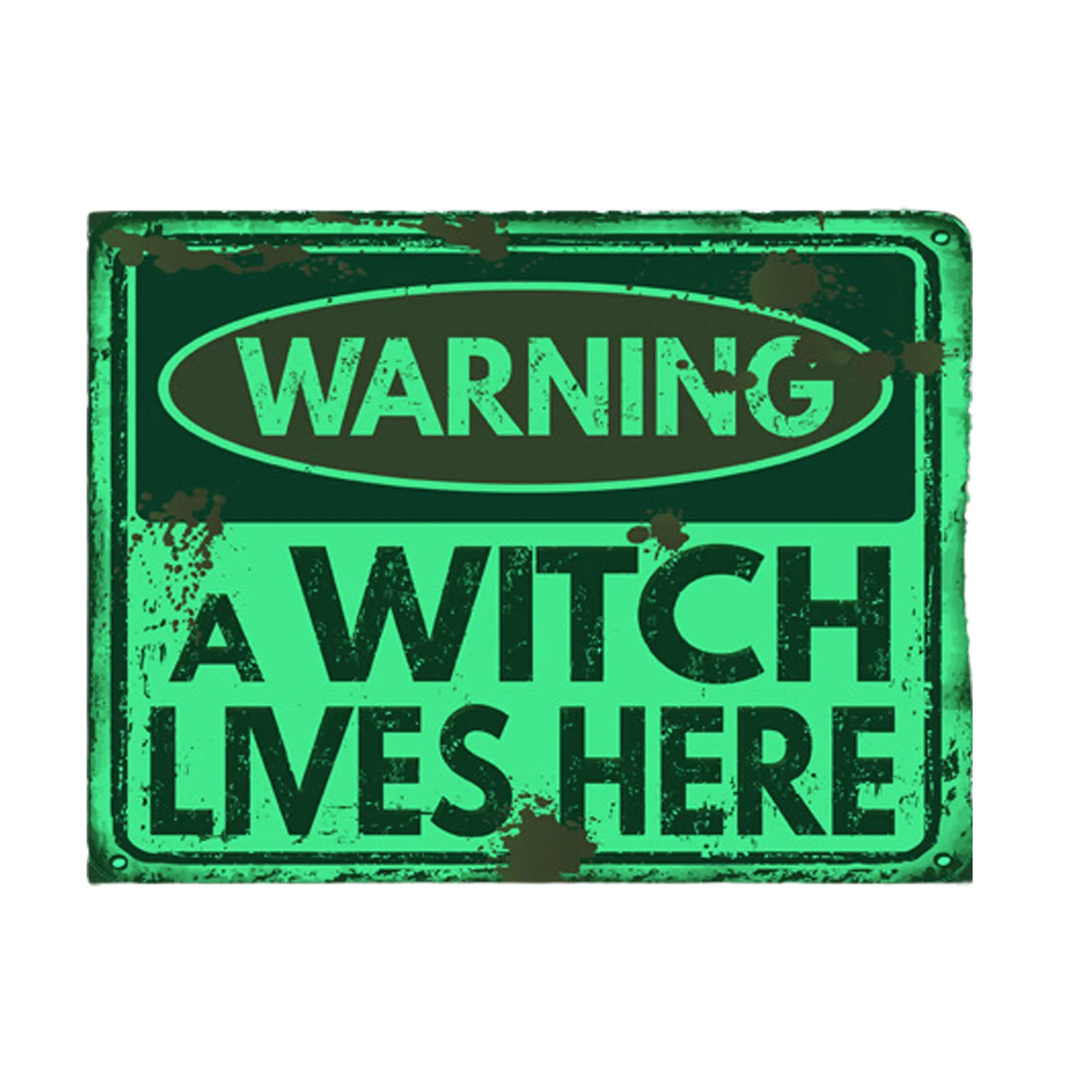 Наклейка на стену «Хэллоуин», «ведьма живет здесь»