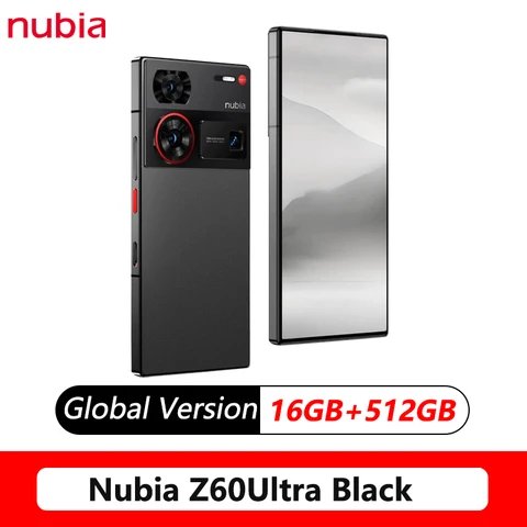 Смартфон Nubia Z60 Ultra Q9 + полный экран 5g, 64 мп, Snapdragon 8Gen 3, 6000 мАч, 80 Вт, аккумулятор быстрой зарядки IP68