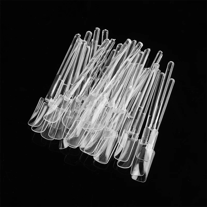 50 шт./лот прозрачные советы для дизайна ногтей подставка лака тренировочные