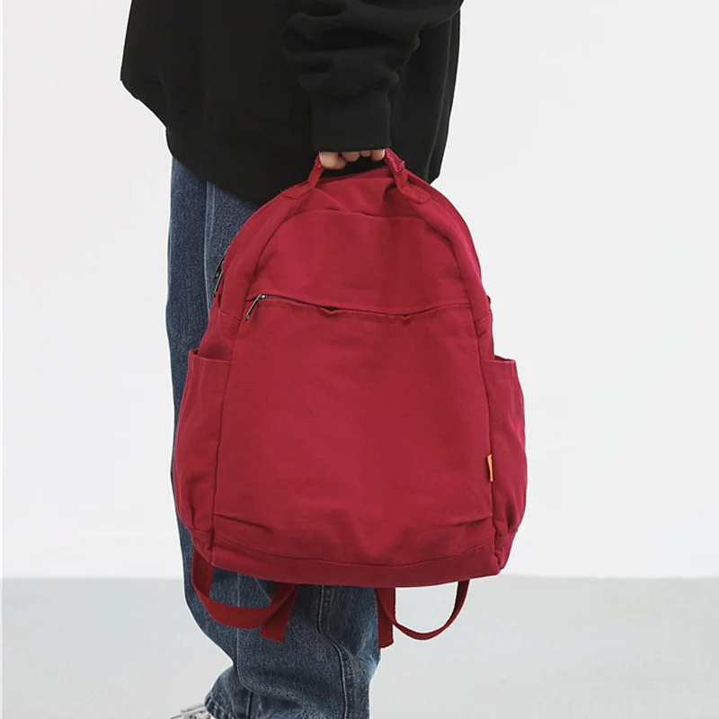 

Women's Fashion Backpack New High Capacity Student School Bag Brand Designer Shoulder Bag High Quality Canvas Travel Backpack
