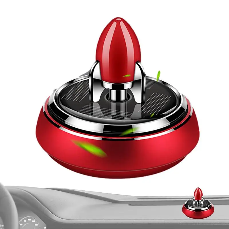 

Car Solar Air Fresheners Rocket Car Air Aromatherapy Fresheners Solar Rotating Fragrance Interstellar Suspension Rocket Diffuser