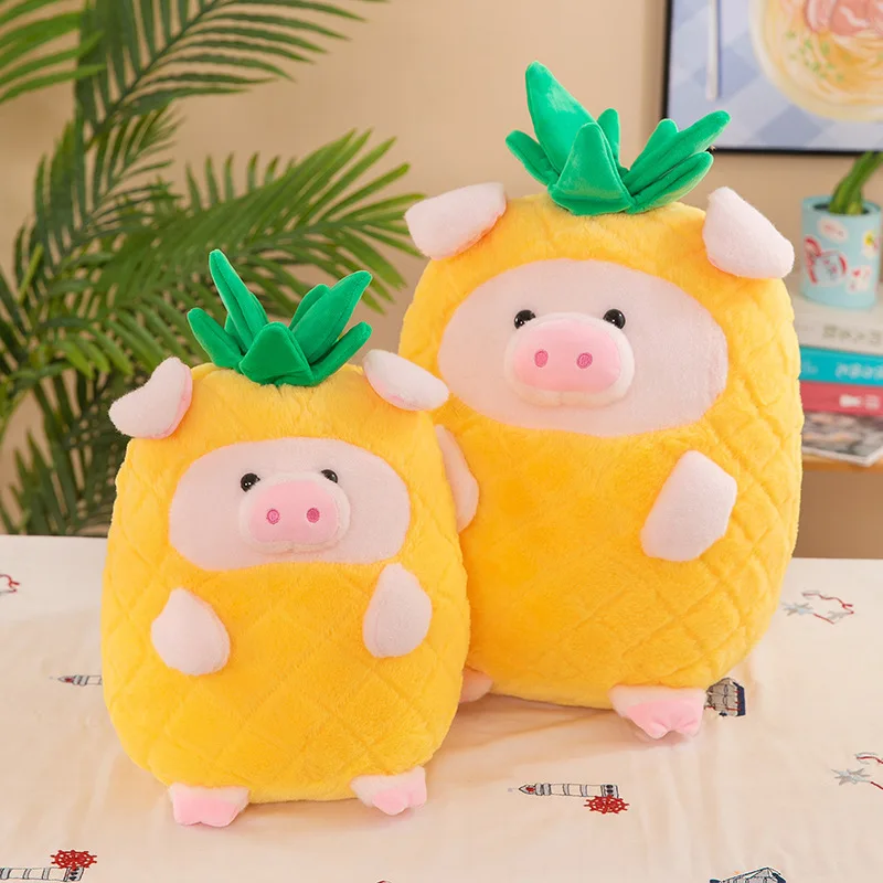 

Lulu Pig Plushies Pineapple Series Kawaii Animal Piglet Plush Dolls Cute Soft Big Pillow Sofa Ornament Xmas Gifts For Children