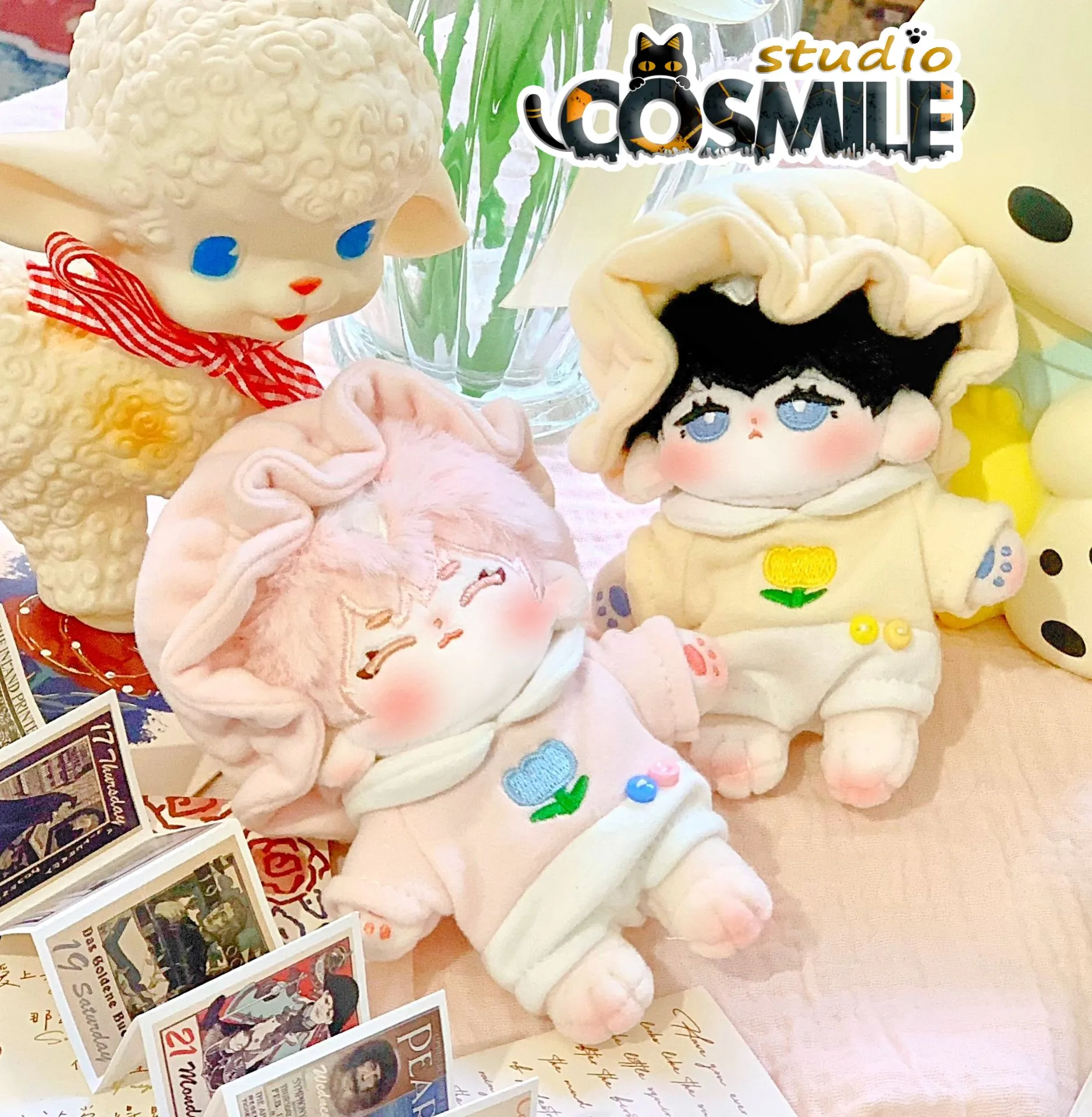 Пижама розовая лиса Shikigami Monster Yokai костюм для 10 см плюшевой куклы набивная одежда