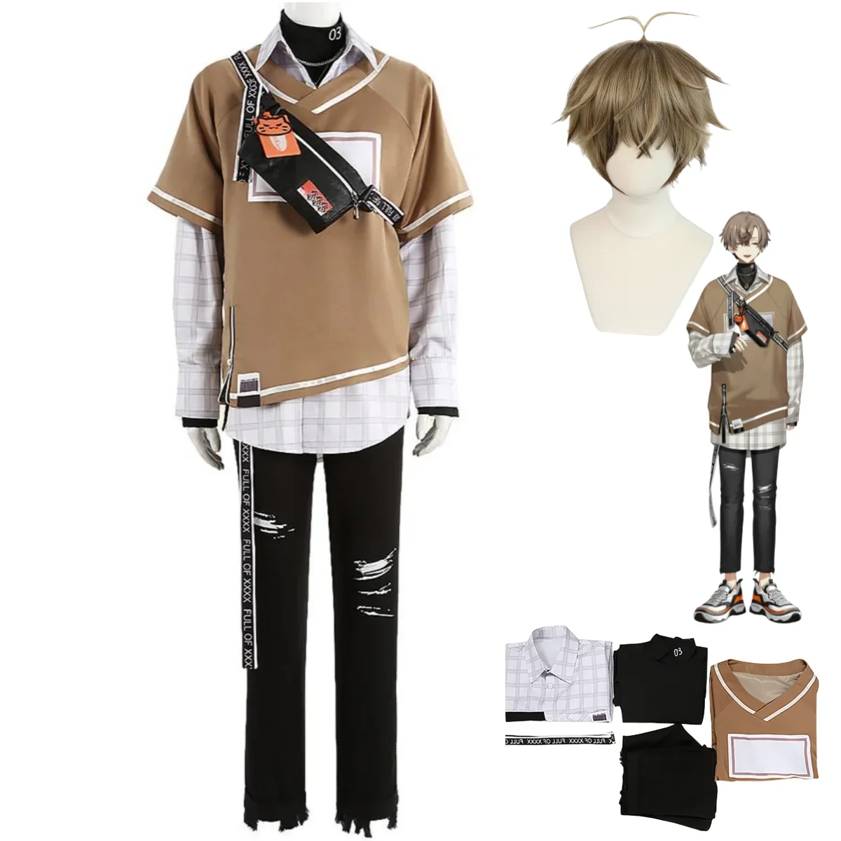 Костюм для косплея из аниме Виртуальный Альбан Нокс