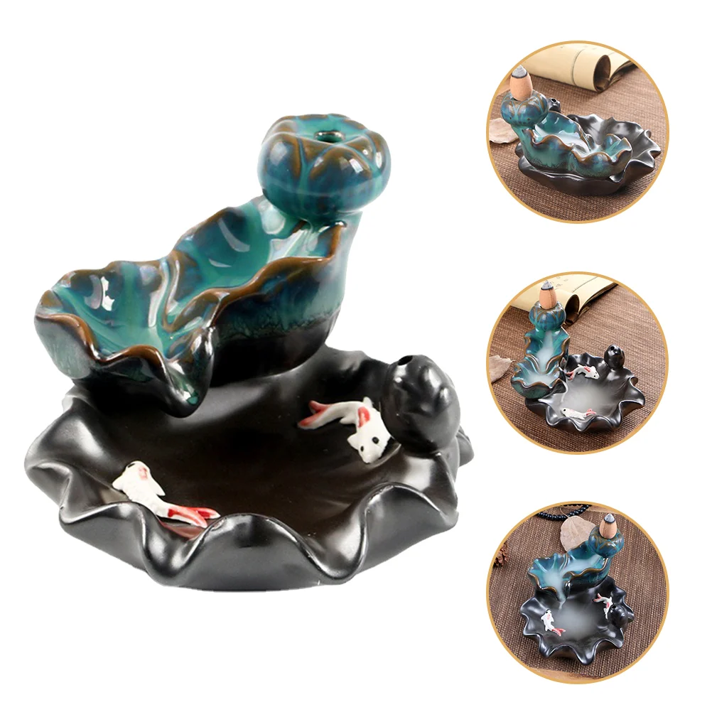 

Ceramics Waterfall Incense Burner Home Decor Aromatherapy Holder Ornament
