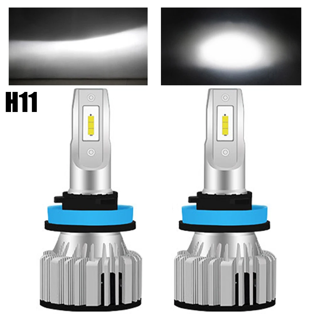 

2pcs H11 H4 LED Car Headlight Bulbs 22W High Spot Fog Light 6000K 4000LM 9-12V DC Auto Headlamps Waterproof