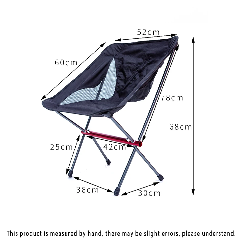Travel Ultra-light Folding Chair High Load-bearing Outdoor Camping Chair Portable Beach Hiking Picnic Chair Fishing Tool Chair enlarge