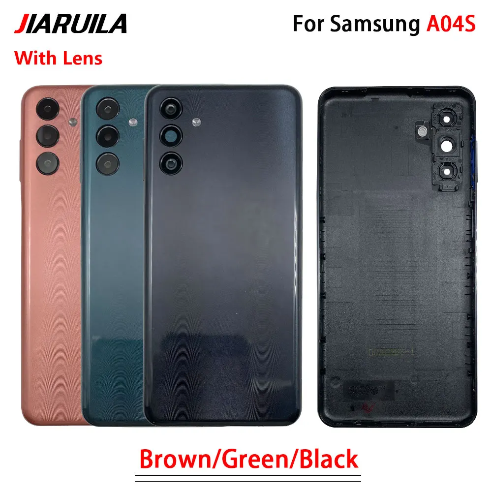 

5Pcs For Samsung A04 A04S A23 4G New Battery Cover Back Panel Rear Door Housing Case Replacement With Camera Lens Back Cover