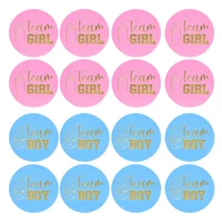 2448pcs team boy team girl stickers decoration baby shower supply its boy or girl vote gift bag sticker for gender reveal party