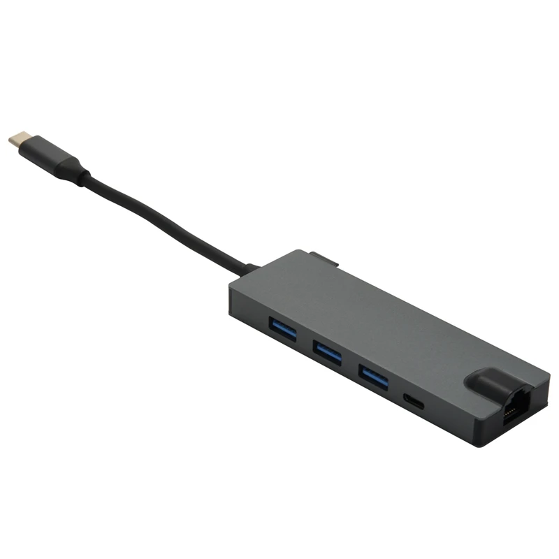

USB-концентратор 8-в-1 с 3 USB-портами, 1000 м