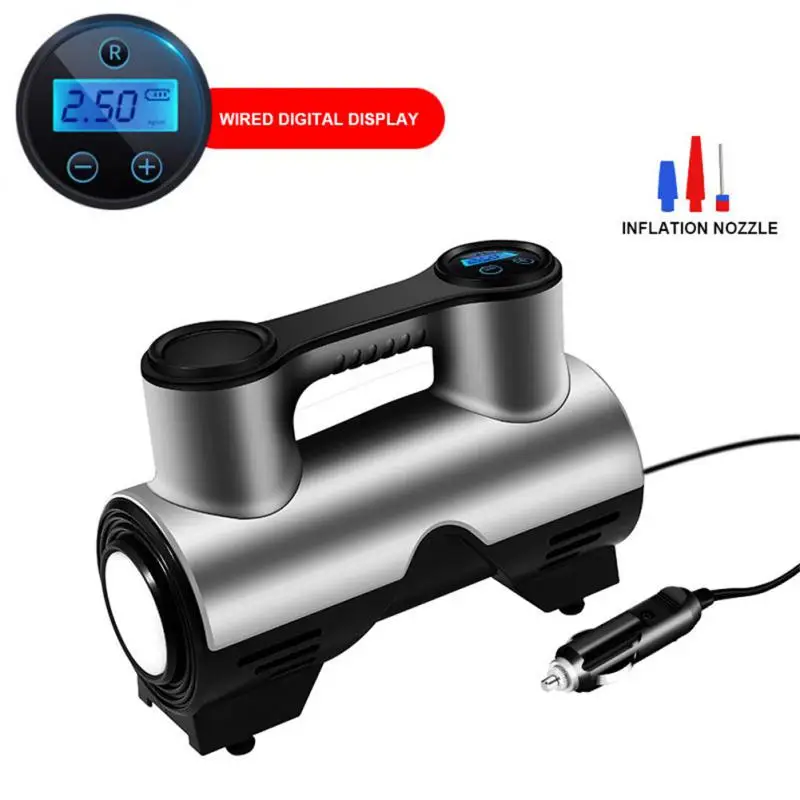 

Portable Car Air Pump Electric Tire Inflator Pump 12V Digital Air Compressor Auto Tyre Pumb for Automobile Motorcycle Bicycle