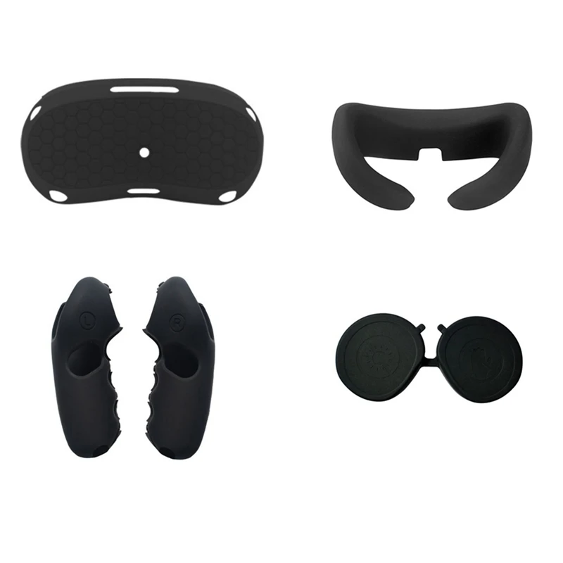 

VR Protective Cover Set For Pico Neo 4 VR Touch Controller Ring Cover Eye Pad Lens Cap For Pico 4 Kits Black
