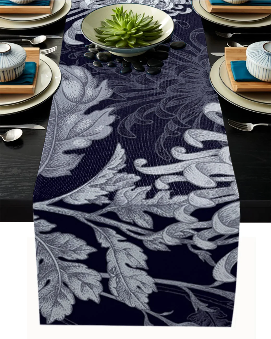 

Flowers Pattern Dense Tablecloth Table Runner Decoration Home Decor Dinner Table Decoration Table Decor