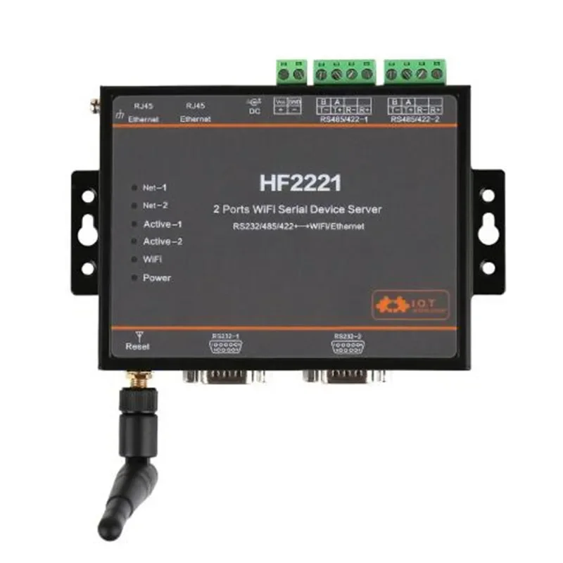 Модуль Wi-Fi 2221 Промышленный Modbus 2 порта последовательного сервера RS232/RS485/RS422 в WiFi