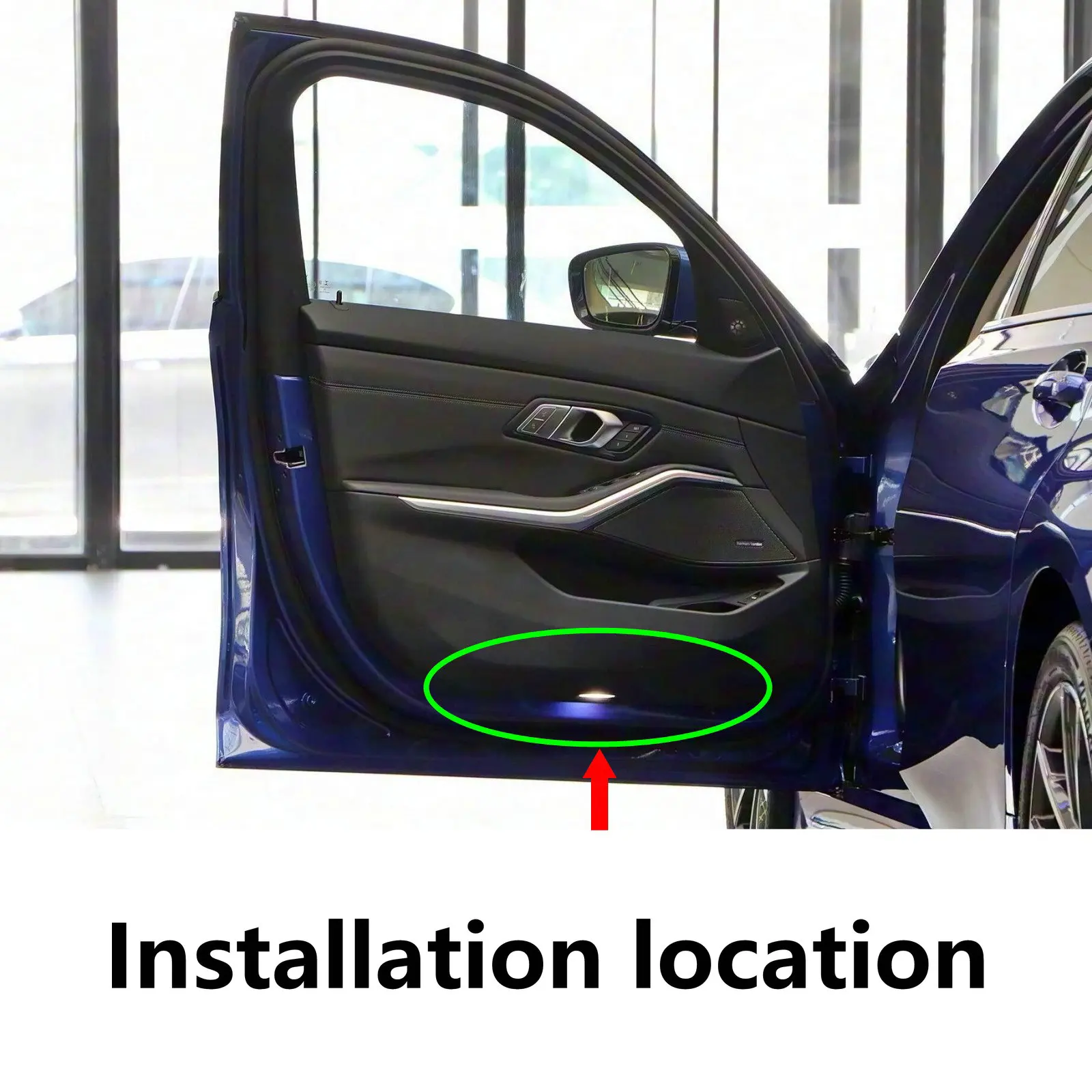 Фото 2 шт. светодиодных проекторов для дверей автомобиля BMW (серии 4 G22 G23 G26, 1 F40, 2 F44, 3 G20 G21, X1 IX1 U11, X2 U10, I3 Z G29) №3