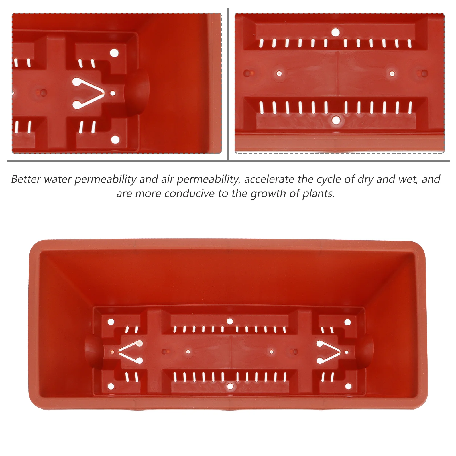 3 шт. прямоугольные горшки для растений x см