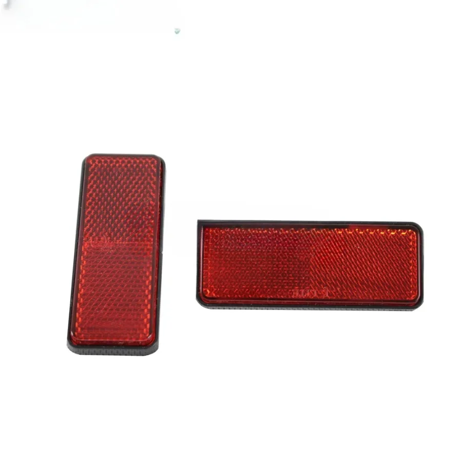 Универсальные красные пластиковые отражатели для мотоциклов Harley Honda Suzuki Yamaha Cruiser