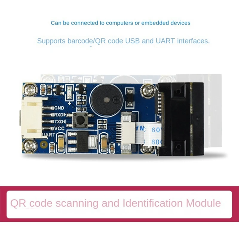 GM77 640X480 CMOS DC5V USB UART Interface 1D 2D Barcode Qr Code Scanner Module Reader Passport Code Readable