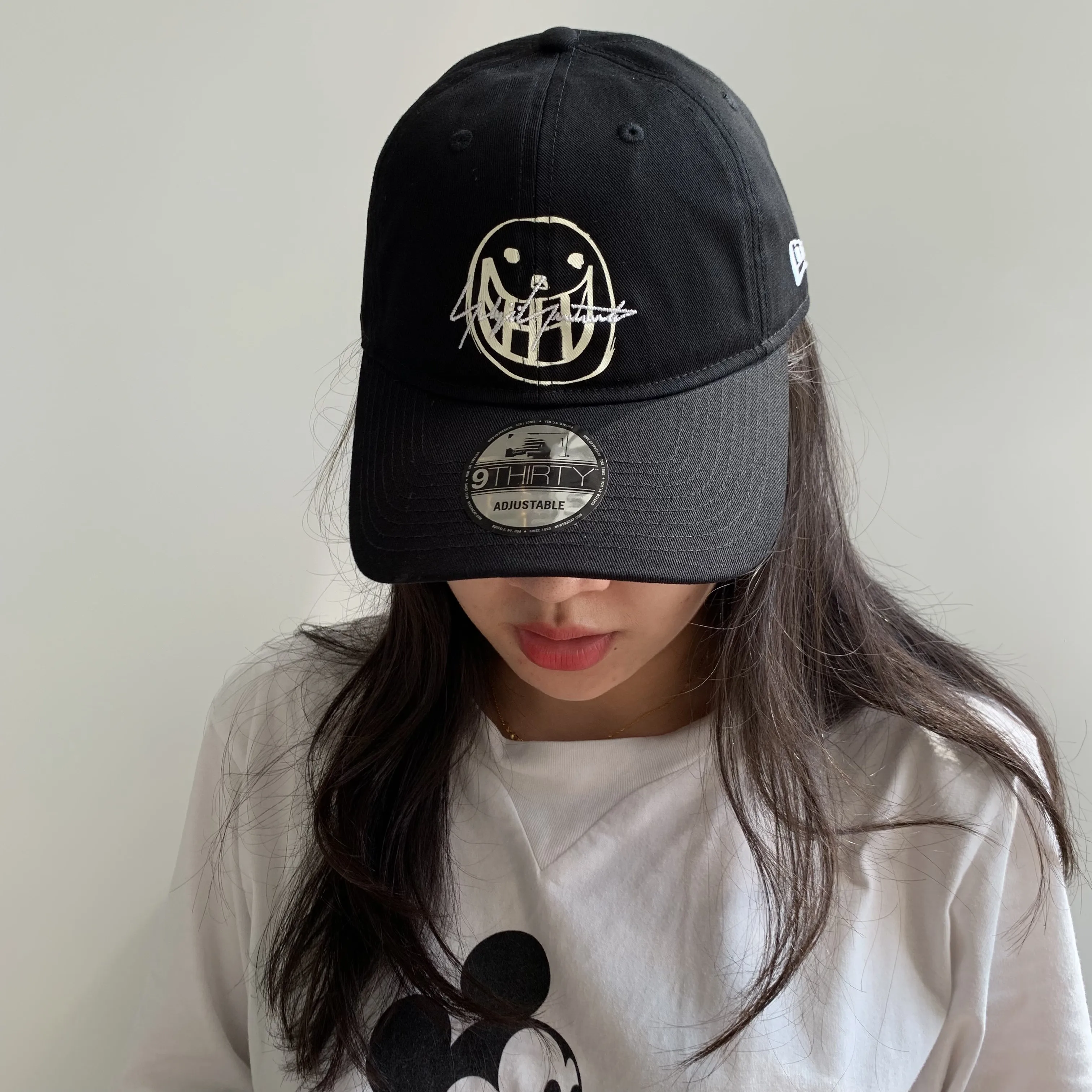 Yohji Yamamoto Y-3 2023 Summer Smiley Face Graffiti Embroidery Dark Street Soft Top Duck Tongue Baseball Cap For Men And Women