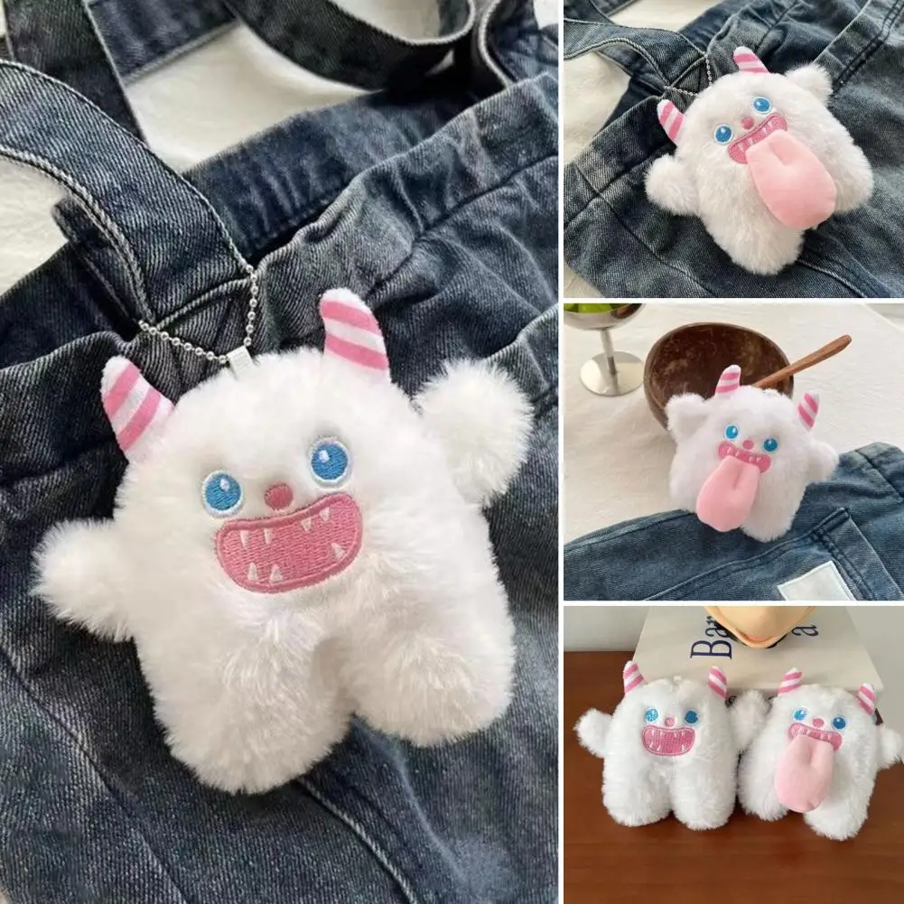 

Cartoon Plush Pendant Filled Cute Monsters Doll Plushies Ornament Soft Stuffed Plush Doll Keychain Backpack Charm Girl Toy Gifts