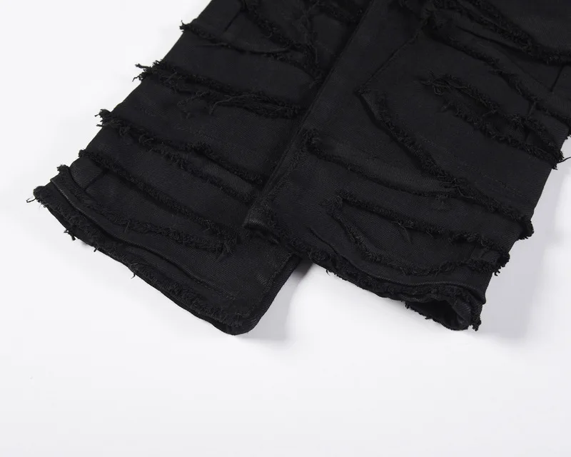 Джинсы мужские из вощеной джинсовой ткани в готическом стиле |